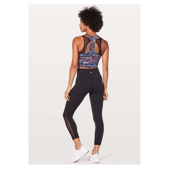 Lululemon Break Free Tank - Nulu - Hinshu Alpine White Multi / Black - Picture 9 of 10